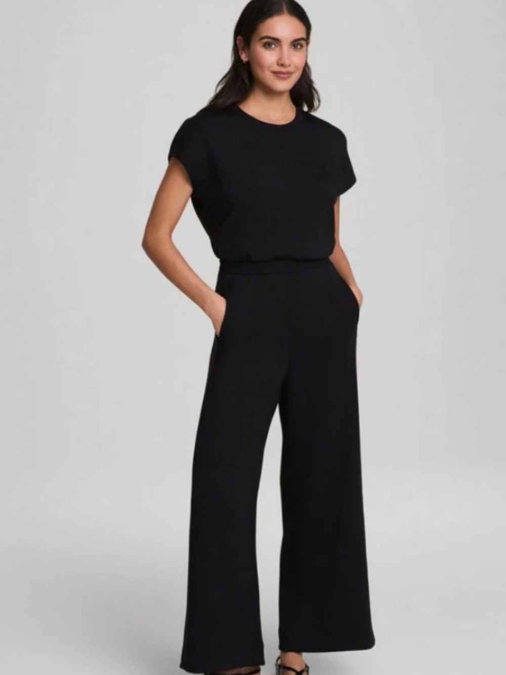 SPANX AirEssentials® Cap Sleeve Cinched Jumpsuit – Size XL